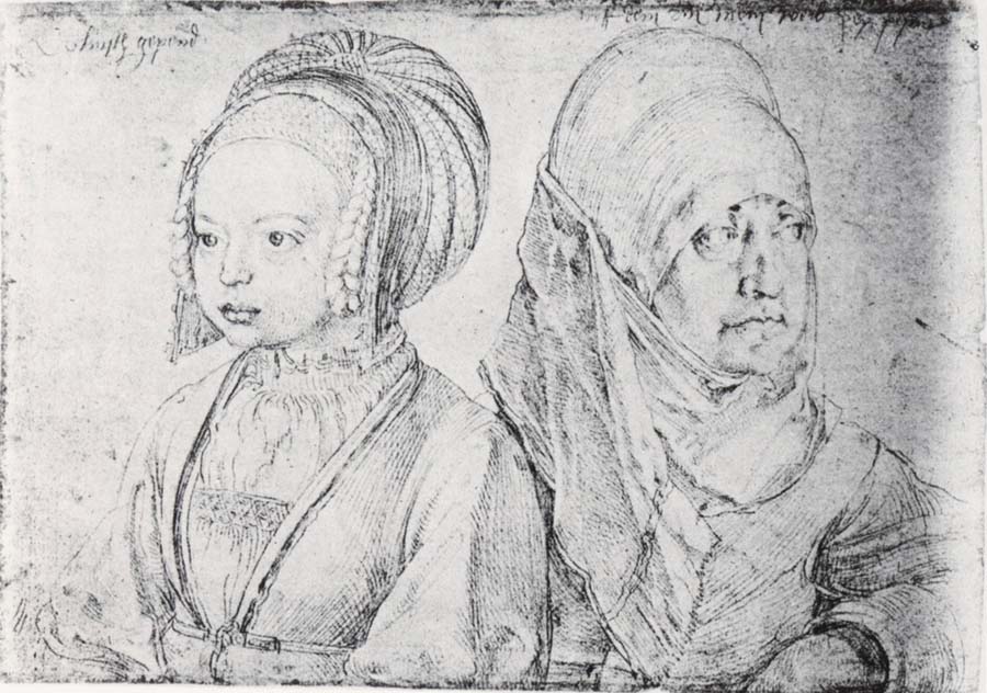 Girl in Cologne Attire and Agnes Durer